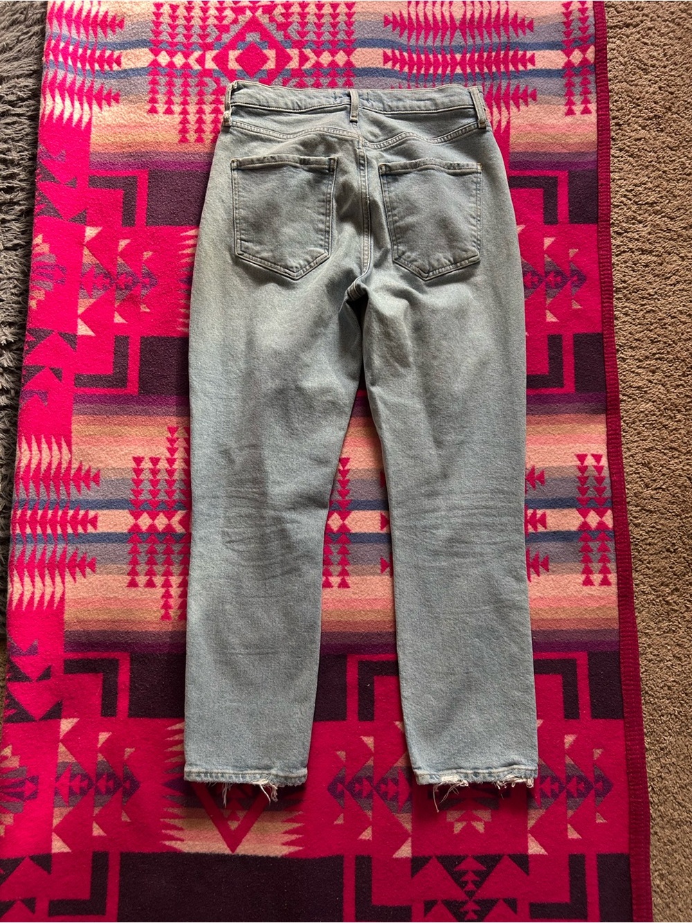 Agolde Riley High Rise Straight Crop Jeans - Picture 2 of 5